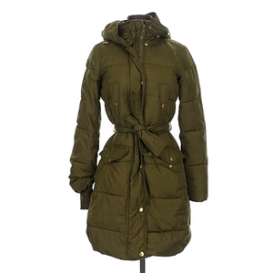 J Crew Olive Green Women's Puffer Coat